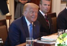 Trump speaks during White House dinner with Israeli PM Netanyahu, 8 July 2025