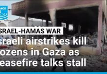 Israeli airstrikes kill dozens in Gaza as ceasefire talks stall, 12 July 2025