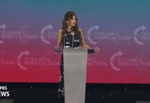 DHS Secretary Noem speaks about Trump’s immigration agenda at Turning Point USA event, 13 July 2025