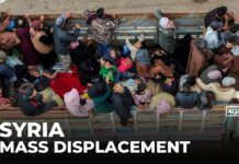 Syria displacement: Tens of thousands displaced after violence in Suwayda, 23 July 2025