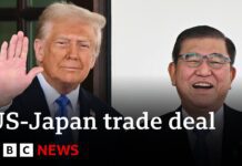US and Japan agree ‘largest trade deal in history’, says Donald Trump, 23 July 2025