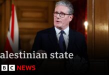 UK to recognise Palestinian state unless Israel agrees Gaza ceasefire, 30 July 2005