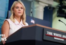 White House holds news briefing as Trump faces more questions over Epstein files, 31 July 2025