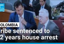 Colombian ex-president Uribe sentenced to 12 years house arrest, 2 August 2025