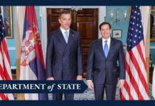 Secretary Rubio meets with Serbian Foreign Minister Marko Djuric, 6 August 2025