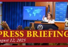 Department of State Press Briefing – 12 August 2025