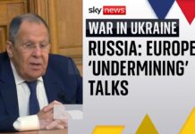 Lavrov accuses Europe of trying to undermine ‘progress’ made between Trump and Putin, 21 August 2025
