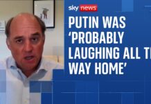 Putin ‘probably laughing all the way home’, says former UK defence secretary,16 August 2025