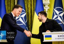 NATO Secretary General with the President of Ukraine Volodymyr Zelenskyy, in Kyiv, 22 August 2025