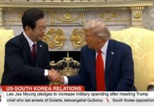 South Korea’s Lee Jae Myung agrees to boost defence spending in first meeting with Trump, 25 August 2025