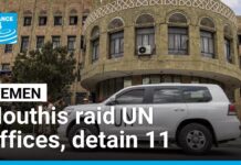 Iran-backed Houthis raid UN offices in Yemen, detain 11 employees, 1 September 2025