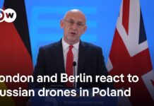 Aftermath of Russian drones being shot down over Poland, 10 September 2025