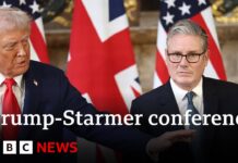 Trump says Putin ‘let me down’ as Starmer calls for ‘extra pressure’ on Russian leader, 18 September 2025