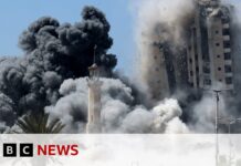 Israel destroys dozens of buildings in Gaza City as new offensive intensifies, 6 September 2025