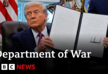 Donald Trump rebrands Department of Defense as Department of War, 5 September 2025