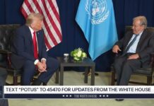 President Trump Participates in a Bilateral Meeting with the Secretary-General of the United Nations, 23 September 2025