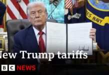 Donald Trump announces new tariffs on drugs, trucks and kitchen cabinets, 26 September 2025