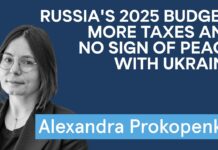 Russia’s 2025 Budget: More Taxes and No Sign of Peace with Ukraine. Alexandra Prokopenko, 3 October 2025