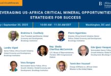 Leveraging US-Africa critical mineral opportunities: Strategies for success, 30 September 2025