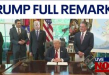 President Trump speaks from White House, 6 October 2025