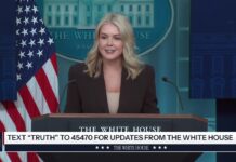 White House holds news briefing on 6th day of government shutdown, 6 October 2025