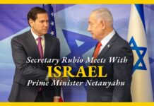 Secretary Rubio and Israeli Prime Minister Benjamin Netanyahu after their meeting, 24 October 2025