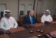 President Trump Participates in a Meeting with the Emir and Prime Minister of the State of Qatar, 25 October 2025