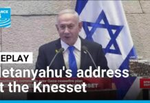 Benjamin Netanyahu addresses the Knesset amid Gaza peace deal, 13 October 2025