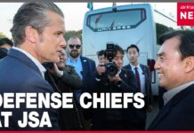 S. Korean defense minister, U.S. counterpart visits JSA ahead of annual defense talks on Tues. 3 November 2025