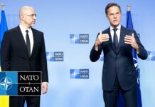 NATO Secretary General and the Minister of Defence of Ukraine Denys Shmyhal, 15 October 2025