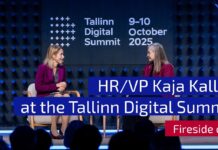 HR/VP Kaja Kallas fireside chat at the Tallinn Digital Summit in Estonia, 21 October 2025