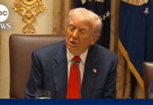 Trump says Hamas must disarm or ‘we will disarm them’, 14 October 2025