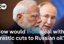 India reportedly to slash Russian crude imports due to EU and US sanctions, 23 October 2025