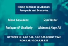 Rising Tensions in Lebanon: Prospects and Scenarios, 16 October 2025
