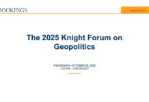 The 2025 Knight Forum on Geopolitics, 29 October 2025