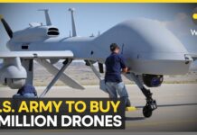 Washington to Invest in Drone Technology, 1 Million Drones Purchase to Be Made in Next 2-3 Years, 8 November 2025