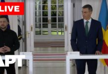 Sanchez and Zelensky Hold High-Level Press Conference in Madrid after Bilateral Talks, 18 November 2025