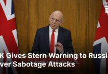 British Defense Sec Gives Stern Warning to Russia Over Sabotage Attacks on NATO, 19 November 2025