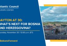 Dayton at 30: What’s next for Bosnia and Herzegovina? 20 November 2025