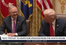 President Trump Participates in a Bilateral Lunch with the Prime Minister of Australia, 20 October 2025