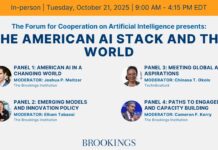 The American AI stack and the world, 21 October 2025