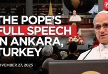 Pope Leo XIV’s Full Speech in Ankara, Turkey | Welcome Ceremony, 27 November 2027