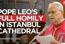 Pope Leo’s Homily in the Cathedral of Istanbul (Turkey), 28 November 2025
