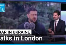Ukrainian president Zelensky meets with European allies in London, 8 December 2025