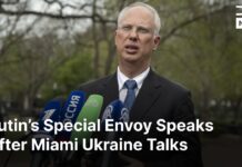 Dmitriev tells the press that «everything is fine» after the peace talks in Miami, 21 December 2025