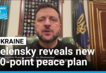 Ukraine: Zelensky reveals revised 20-point US plan to end Russian war, 25 December 2025