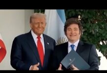 Trump says Chinese military personnel will not be allowed into Argentina,17 October 2025