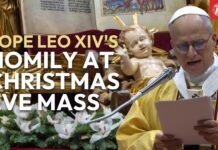 Full Homily of Pope Leo XIV at Christmas Eve Midnight Mass | 24 December 2025