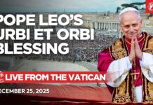 Pope Leo XIV’s First Urbi et Orbi Blessing |25 December 2025