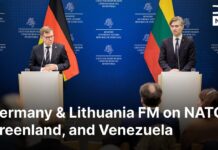 “Greenland will be defended by NATO,” say the foreign ministers of Germany and Lithuania, 5 January 2026